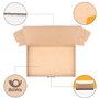 verpacking 100 boîtes postales carton plates 32 x 22,5 x 5 cm envoi maxi MB-4 format DIN A4 Dimensions intérieures 31,5 x 22 x 4