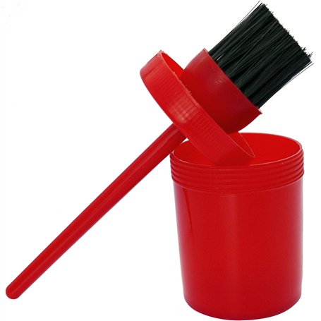 EKKIA Pinceau pour Sabot avec Pot - Rouge - 125 ML