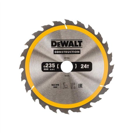 DeWalt DT1954-QZ - Hoja para construcción 235x30mm 24T