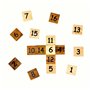 Logica Jeux Art. Taquin - Casse-Tête Mathématique en Bois Précieux - 2 Jeux en 1 - Difficulté: 2/6 Moyen+4/6 Extreme - Version d