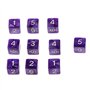 MagiDeal 10pcs 16mm Dés Multi-Faces Dices Six Faces D6 D & D RPG Jeu Jouet Cadeau (Divers) - Violet