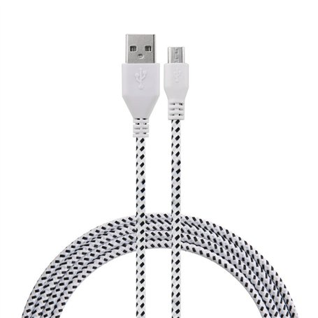 Cable USB micro GOTO Design 1M en nylon tressé pour smartphones android