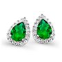 Orphelia Femme 925 Argent|#Silver Balle Vert Zircon
