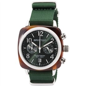 BRISTON Clubmaster Classic Acetate-Chronographe Vert Anglais