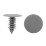 sourcing map 50 Pièces Rivet en Plastique Clip de retenue Porte Garde-Boue Voiture Agrafe Gris pour Auto