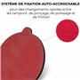 Glass Polish 15918 Support de ponçage manuel flexible pour disques de ponçage de 125 mm de diamètre à poignée auto-agrippante -