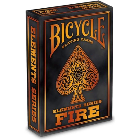 Bicycle 023174 – Elements Series : Fire Jeu de Cartes