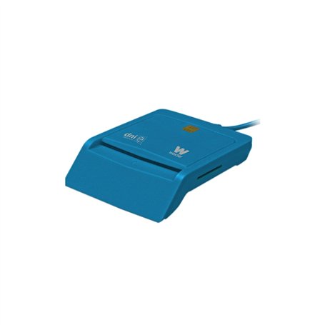 Woxter PE26-146 Intérieur Bleu lecteur de cartes à puce - lecteurs de cartes à puce (USB 2.0