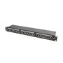 LANBERG Patch Panel PPU6-0024-B 24 Ports CATEGORIA 6 19 0.5U Noir