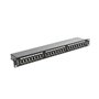 LANBERG Patch Panel PPU6-0024-B 24 Ports CATEGORIA 6 19 0.5U Noir