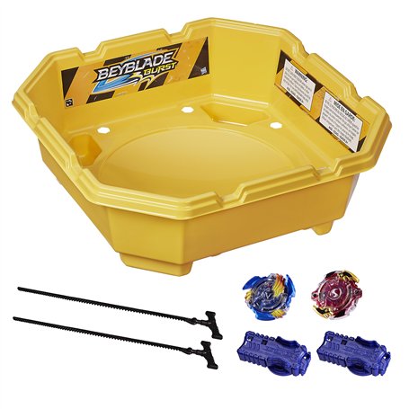 Hasbro Beyblade Burst B9498Eu60 Set De Combat pour 2 Joueurs (2 Toupies + 2 Lanceurs + 1 Arène)