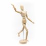 Mont Marte Mannequin Homme 30 cm – Modèle de Dessin – Figurine Idéal – Marionnette en Bois – pour Les Débutants, Les Professionn