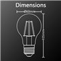 Xanlite Ampoule LED E27 Vintage A67 Retro - Vintage Angle D'Éclairage 320° - 10,6W - Filament 1521 Lm - Lumière Blanc Chaud - RF