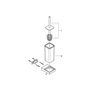 GROHE 40857000 Selection Cube Porte-balai de WC, Chrome