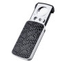 Loupe Bijoutiers Loupe de Poche Petite Loupe Portable Loupe de Bijoux 30 X 60 X 90 X Grossissement avec LED et UV Lampes (Noir)