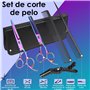 Lictin Kit 4 en 1 avec ciseaux de coiffeur de 6" (15,2 cm) noir