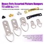 Swpeet 160 pcs Assortiment kit de cintres avec vis, d'images, Cintres Assortiment de kit pour l'image des Solutions à suspendre 