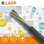 Lapp 1600251 H05RN-F 2 x 1 mm² - Câble en caoutchouc flexible - Résistant aux UV - Robuste - Sans conducteur de protection - Pou