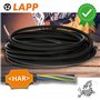 Lapp 1600251 H05RN-F 2 x 1 mm² - Câble en caoutchouc flexible - Résistant aux UV - Robuste - Sans conducteur de protection - Pou