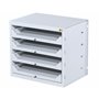 Allit 455805 Rack de stockage pour mallettes, Gris