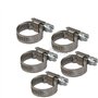 Agora-Tec Lot de 5 colliers de serrage en acier inoxydable W4 pour tuyau 1/2"