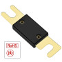 Heschen ANL Fuse ANL-120 Lot de 2 fusibles 120 A pour système audio de voiture Doré et noir