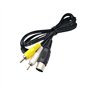 CHILDMORY AV RCA Câble Adaptateur Audio Vidéo TV pour Genesis 1 Console