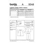 Burda Patron Kids 9348 Ensemble, Autre, Blanc, 19 x 14 x 0.5 cm