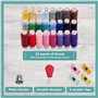 KIT DE COUTURE, plus de 100 fournitures de couture de qualité supérieure, 30 XL bobines de fil - Bonus: 20 couleurs les plus uti