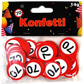 Udo Schmidt GmbH Drôle Décoration à Saupoudrer 70 " Motif Panneau de Signalisation Routière à 70. Anniversaire Udo Schmidt GmbH Drôle Décoration à Saupoudrer 70 " Motif Panneau de Signalisation Routière à 70. Anniversaire