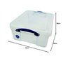 Really Useful Box Lot de 3 boîtes de rangement pour 93 CD/ 44 DVD -Transparent - 18 l - 480 x 390 x 200 mm