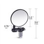 Bonnoeuvre Aikrituire Paire de Rétroviseurs 7/8" 22mm Guidon Latéraux Miroirs pour Sport Moto Scooter