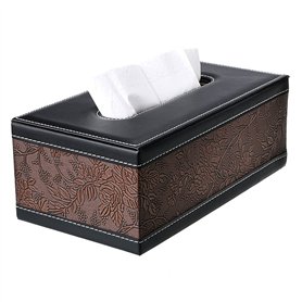 SUMNACON Distributeur/Boîte à Mouchoir Rectangulaire en PU Cuir boîte de papier organisateur pour la Famille, Le Bureau, la Tabl SUMNACON Distributeur/Boîte à Mouchoir Rectangulaire en PU Cuir boîte de papier organisateur pour la Famille