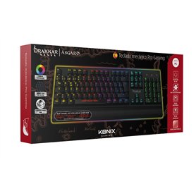Konix Asgard Aura - Teclado mecánico, color negro #5386 Konix Asgard Aura - Teclado mecánico