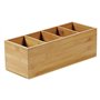 Kesper 70850 - Range-couverts avec 4 compartiments - En bambou certifié FSC