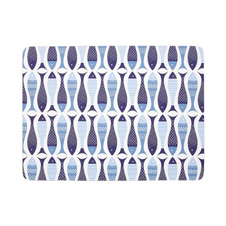 Premier Housewares 1203686 Pisces Set de Table en liège Bleu 29 x 0