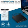 techPulse120 Blu-Ray Externe 3D M-Disc BDXL USB 3.0 Lecteur Graveur Superdrive UltraSlim Lecteur BD DVD CD Ultra pour Ordinateur