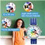Kiddus Montre Bracelet Éducative pour Enfants, garçon. Time Teacher Analogique avec Exercices. Facile d’Apprendre à Lire l’Heure