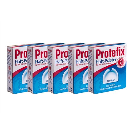 Lot de 5 coussinets adhésifs PROTEFIX pour mâchoire supérieure - PZN : 0841834