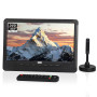 August DA383 - TV Portable 10” avec Lecteur DVD Intégré - Enregistrement TV TNT HD DVB-T2 avec Batterie Rechargeable