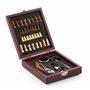 InnovaGoods - Ensemble 37 Pièces Accessoires à Vin et Échecs, Design Original et Fonctionnel, Multifonction 2-en-1, Acier Inoxyd