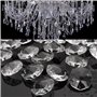 MASUNN 50Pcs Verre Clair Cristal Lustre Pendentif Lampe Prisme Parties Suspendues Gouttes 18mm