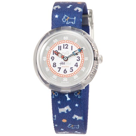 Flik Flak Garçon Analogique Quartz Montre avec Bracelet en Tissu FBNP100