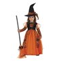 Rubies Déguisement brillante pour fille - Robe de sorcière enfant orange avec détails pailletés et chapeau pour Halloween