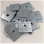 M10 x 50 x 50 x 3 épais Assiette carrée Rondelles Plaqué zinc – Lot de 20