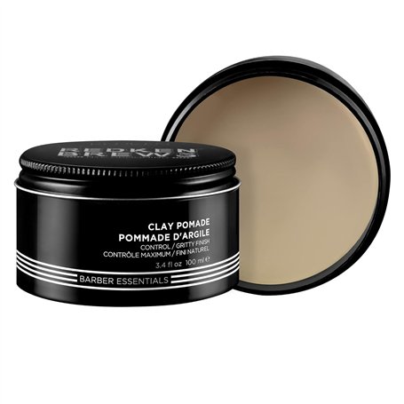 REDKEN Brews - Pommade Argile Clay - Cire Coiffante Pour Homme - Contrôle Maximum & Fini Mat - Tenue Longue Durée - Tous Types d