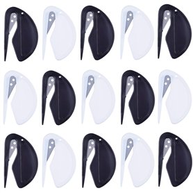 Ouvre-enveloppes – Paquet de 15 – Ouvre-lettres/découpeuse de lettres – Lame pointue – Rapide, sûre et facile – Insérez-le et fa Ouvre-enveloppes – Paquet de 15 – Ouvre-lettres/découpeuse de lettres – Lame pointue – Rapide