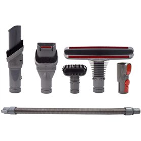 Brosse Kit Accessoires avec Tuyau pour Dyson V8 V7 V6 V10 SV10 SV11 Aspirateur avec Adaptateur,Total Clean Pièces pour Dyson V6  Brosse Kit Accessoires avec Tuyau pour Dyson V8 V7 V6 V10 SV10 SV11 Aspirateur avec Adaptateur