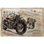 Nostalgic-Art Plaque vintage Route 66 – Bike Map – Idée de cadeau pour les fans de moto