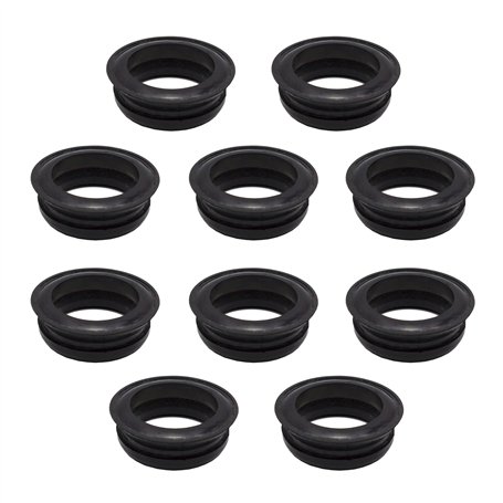 VARIOSAN 12388 Lot de 10 joints de rechange universels en caoutchouc noir système Geka